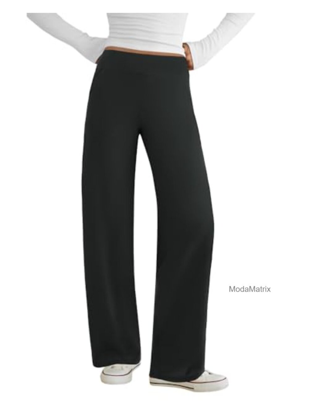 Wide Leg Yoga Pants with Pockets - Soft Stretchy Lounge Work Pants